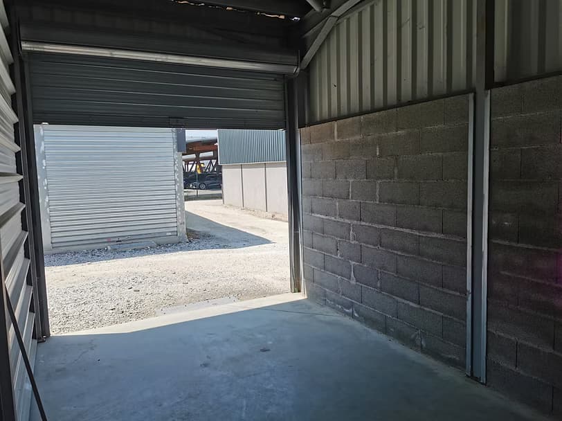 Vue du parc de stockage